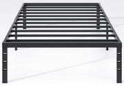 NEW JETO vista frontal de la cama metálica con almacenamiento práctico