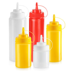New Star Foodservice plástico flexible resistente para exprimir fácil