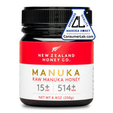 New Zealand Honey Co tarro frontal 250g mostrando autenticidad y etiqueta clara