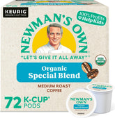 Newman's Own front packaging showing 72-count bulk convenience