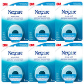 Nexcare paquete frontal con cuatro rollos que muestra disponibilidad y presentación