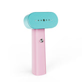 nexdoo front view pink steamer showing compact travel-ready design and portability
