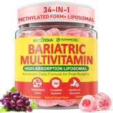 Nextdia front packaging showing bottle and mixed-berry gummies, highlights quick identification and use