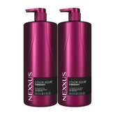 Nexxus frasco frontal del set que muestra protección de color