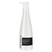 Nexxus envase frontal Clean & Pure 13.5 oz mostrando presentación profesional y confianza