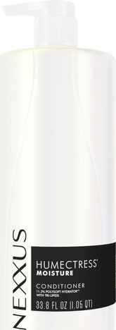 Nexxus Humectress botella frontal mostrando tamaño grande y beneficio hidratación