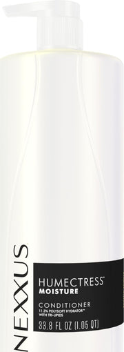 Nexxus Humectress botella frontal mostrando tamaño grande y beneficio hidratación