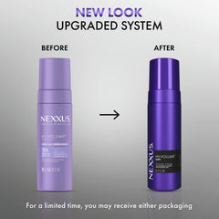 Nexxus aplicación de mousse en manos para distribución uniforme
