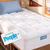 Niagara Sleep Solution front view showing full Twin XL topper and neat edges for added comfort