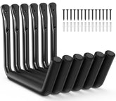 niffgaff front view of mounted hooks showing organized storage and space saving