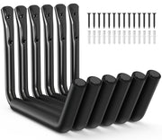 niffgaff front view of mounted hooks showing organized storage and space saving