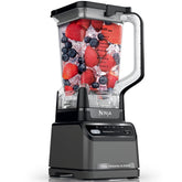Ninja BR201AMZ front view showing controls and sturdy base for fast blending