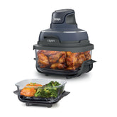 Ninja Crispi front view showing compact system and glass containers for versatile cooking