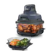 Ninja Crispi front view showing compact system and glass containers for versatile cooking