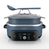 Ninja PossibleCooker PRO Plus front view showing compact versatility and counter benefit