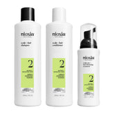NIOXIN system 2 front packaging showing complete three-step kit benefits