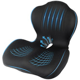 Nisuez vista frontal del cojín mostrando su forma ergonómica y confort