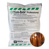 Nisus Tim-BOR envase frontal mostrando etiqueta y peso, protección clara