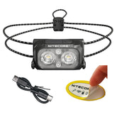 Nitecore NU25 empaque compacto mostrando ligereza y lista para viaje