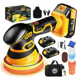 Niusken cordless polisher front view showing compact ergonomic grip and portability benefit