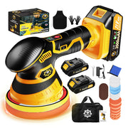 Niusken cordless polisher front view showing compact ergonomic grip and portability benefit