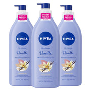 NIVEA envase frontal Vainilla y Aceite de Almendra mostrando tamaño y marca