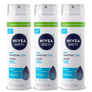 NIVEA MEN gel de afeitar frontal mostrando envase y frescura