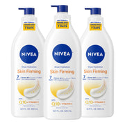 NIVEA pack of three front label showing product and size benefits