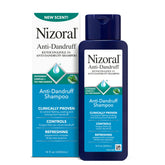 Nizoral front bottle showing label and peppermint scent benefit