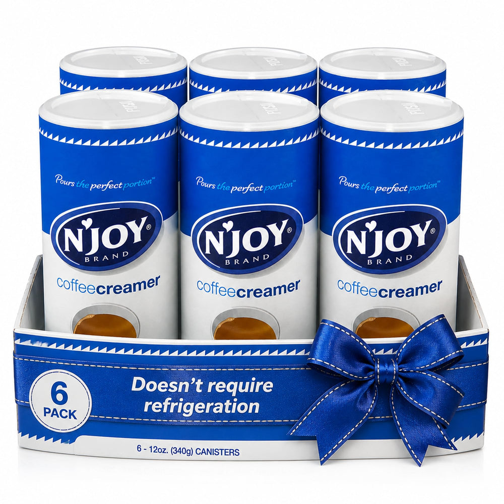 N'Joy front packaging canister showing brand and benefits