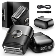 NKTMXY shaver front view showing ergonomic body and controls for comfortable grip