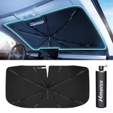 Nmoiss front open windshield view showing full coverage and sun protection