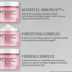 No7 aplicación en cuello y rostro, beneficio de masaje reafirmante nocturno