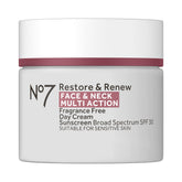 No7 crema día SPF 30 frontal mostrando el envase y beneficios visibles