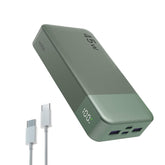 NOBIS front view showing compact power bank and branding, ideal for travel