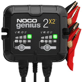 NOCO front panel showing LEDs and controls for easy monitoring