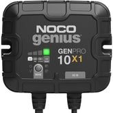 NOCO GENPRO10X1 vista frontal mostrando controles y carcasa, durabilidad visual