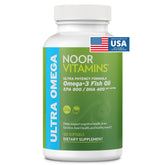 Noor Vitamins bottle front showing label and halal certification for trust
