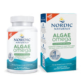 Nordic Naturals front packaging showing plant-based omega-3 benefits