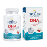 Nordic Naturals bottle front view showing product name and quantity, easy identification benefit