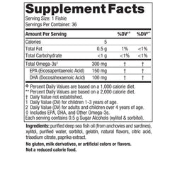 Nordic Naturals individual sealed foil pouch for portable servings
