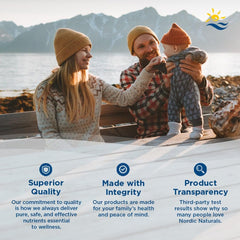 Nordic Naturals etiqueta del frasco mostrando 1000 IU D3 y 45 mcg K2