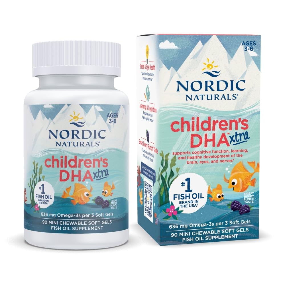 Nordic Naturals frente del envase mostrando 90 cápsulas y beneficios