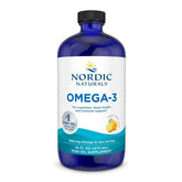 Nordic Naturals botella frontal mostrando etiqueta clara y tamaño