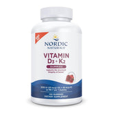 Nordic Naturals envase frontal de gomitas D3+K2, confianza y pureza