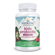 Nordic Naturals envase frontal mostrando 60 gomitas y beneficios básicos