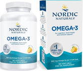 Nordic Naturals front packaging showing bottle and lemon graphic for clear product ID and benefit