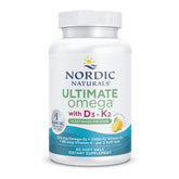 Nordic Naturals envase frontal mostrando fórmula vegana y beneficios