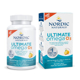 Nordic Naturals front packaging showing product name and lemon flavor benefit