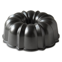 Nordic Ware top view highlighting fluted pattern detail for crisp cake design